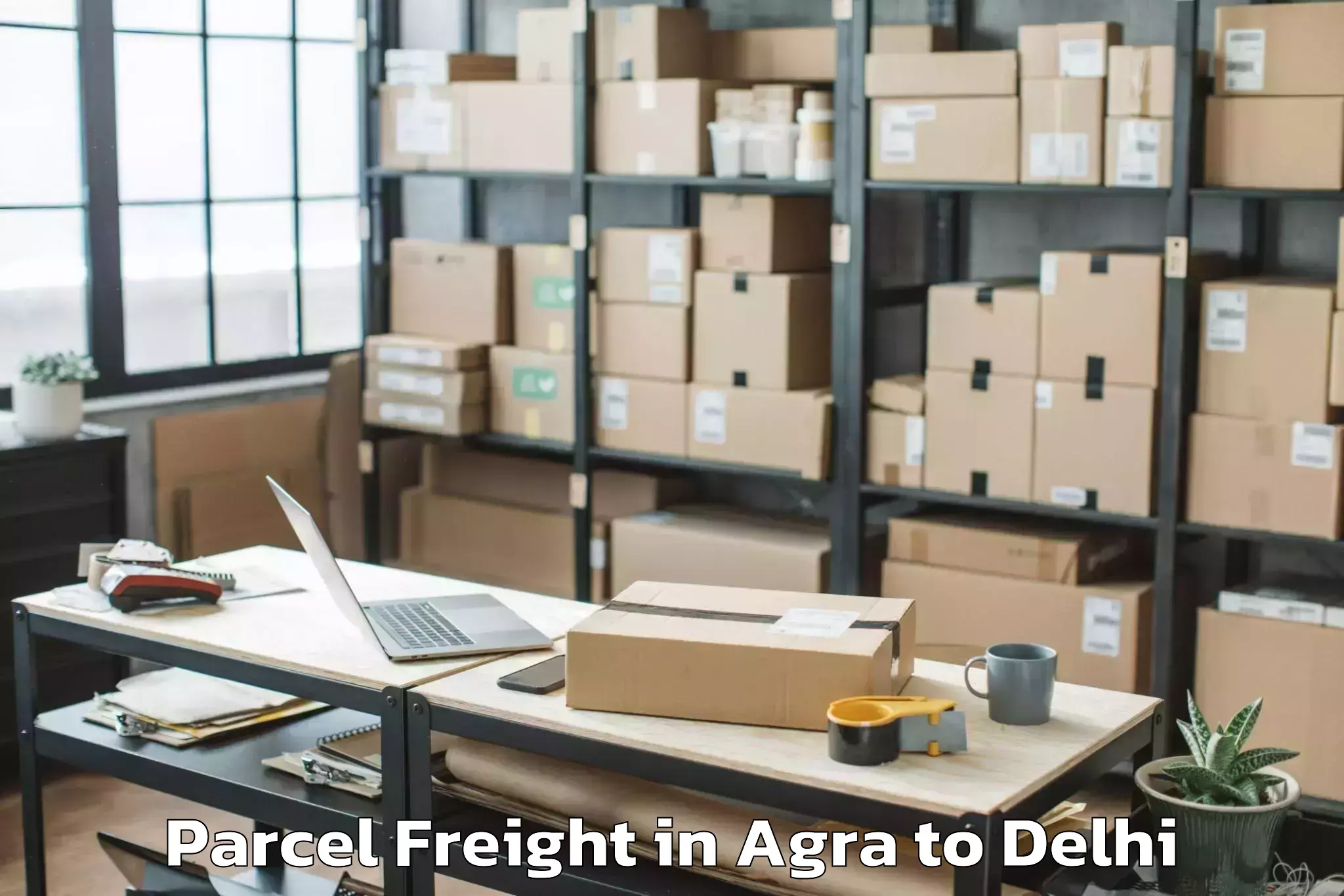 Discover Agra to Sansad Marg Parcel Freight